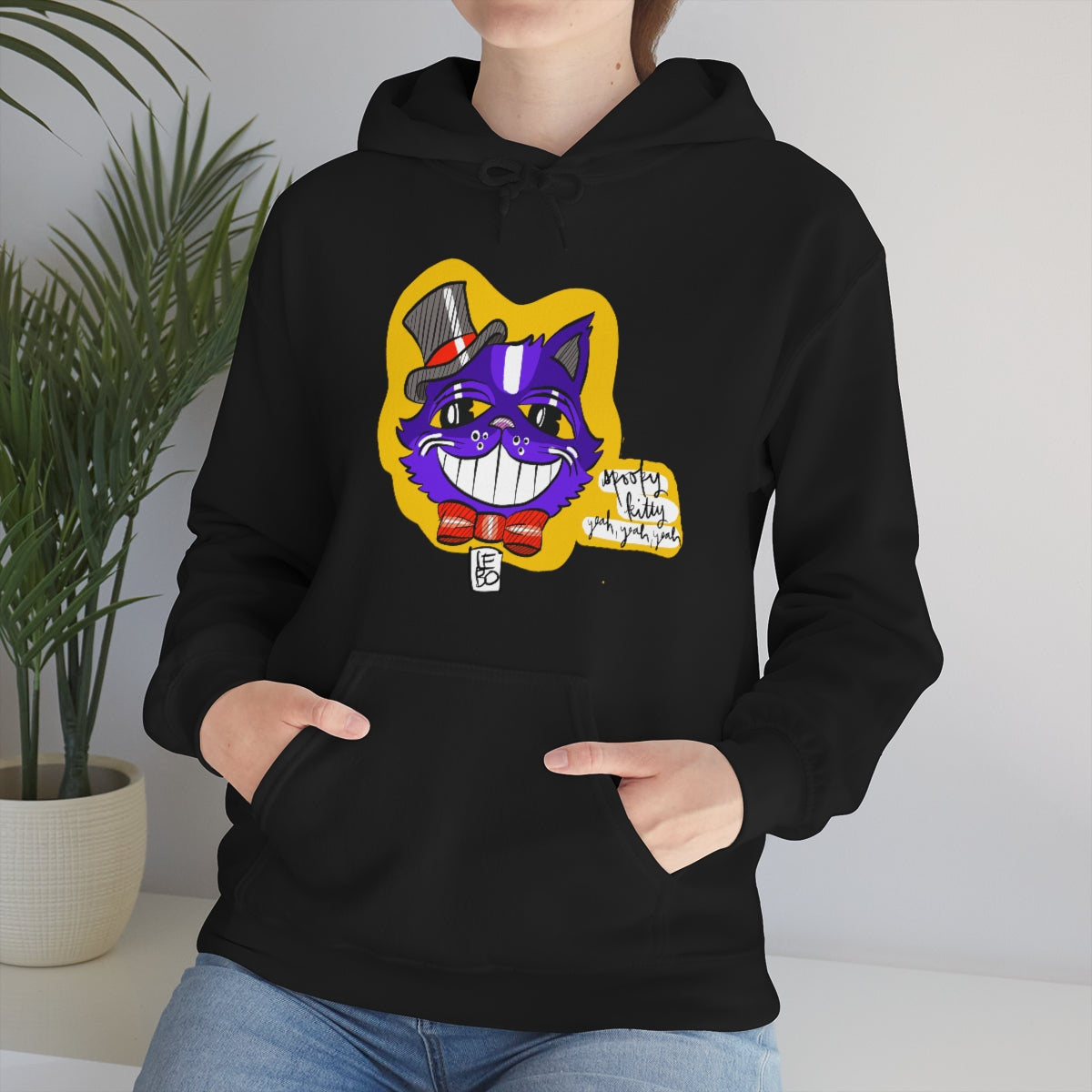 Spooky Kitty - Lebo Unisex Hooded Sweatshirt